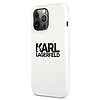 Karl Lagerfeld szilikon tok iPhone 13 Pro / 13 6.1"-hez, Stack logóval, fehér