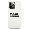 Karl Lagerfeld szilikon tok iPhone 13 Pro / 13 6.1"-hez, Stack logóval, fehér