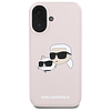 Karl Lagerfeld szilikontok fejpántos MagSafe iPhone 16-hoz - rózsaszín