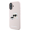Karl Lagerfeld szilikontok fejpántos MagSafe iPhone 16 Plushoz - rózsaszín