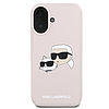 Karl Lagerfeld szilikontok fejpántos MagSafe iPhone 16 Plushoz - rózsaszín
