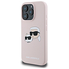 Karl Lagerfeld szilikontok fejpántos MagSafe iPhone 16 Pro Maxhoz - rózsaszín