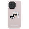 Karl Lagerfeld szilikontok fejpántos MagSafe iPhone 16 Próhoz - rózsaszín