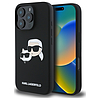 Karl Lagerfeld szilikontok fejpántos, MagSafe mintával iPhone 16 Próhoz - fekete