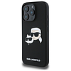 Karl Lagerfeld szilikontok fejpántos, MagSafe mintával iPhone 16 Próhoz - fekete
