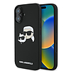 Karl Lagerfeld szilikontok Nauble Heads mintás MagSafe iPhone 16 Plushoz, fekete