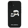 Karl Lagerfeld szilikontok Nauble Heads mintás MagSafe iPhone 16 Plushoz, fekete