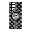 Karl Lagerfeld tok Karl & Choupette gombos KL mintás MagSafe Samsung Galaxy S25 Ultra fekete