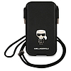 Karl Lagerfeld Torebka KLHCP12MOPHKMK 6,1" czarny/fekete keménytok Saffiano Ikonik Karl´s