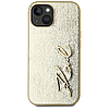Karl Lagerfeld Wrinkled Metal Signature iPhone 15 tok - arany