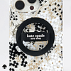 Kate Spade New York mágneses hurkos markolat - MagSafe ujjtartó fekete (KS053398)