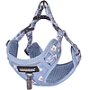 Kutyasétáltató szett póráz 1,5m+hám kutyának világoskék (DOG SET BLUE)
