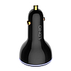 LDNIO C102 autós töltő, USB + 2x USB-C, 160 W + USB-C - Lightning kábel, fekete (C102 Type C to light)