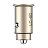 LDNIO C506Q USB, USB-C Autós töltő + USB-C - Lightning kábel (C506Q Type C to ligh)