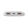 LDNIO PR1009 Powerbank 2 USB, fehér + MicroUSB kábel (PR1009)
