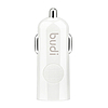 LED autós töltő Budi 1x USB, 2.4A, fehér (062)
