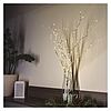 LED dekoráció - 2 db nyírfaág, 60 cm, 3 db AA, kültéri és beltéri, meleg fehér, időzítővel
