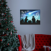 LED-es fali kép - Betlehem - 20 + 4 hidegfehér LED - 40 x 30 cm (58455)