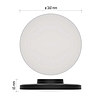 LED-es felületi lámpatest DIONI kerek, fekete, 18W, változtatható CCT-vel (ZM7154)