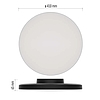 LED-es felületi lámpatest DIONI kerek, fekete, 32W, változtatható CCT-vel (ZM7155)