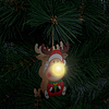 LED-es karácsonyfadísz - fa, akasztható - elemes - 3 féle (58660)