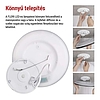 LED felületi lámpatest FLORI fekete, fehér, 18W, semleges fehér (ZM1404)