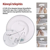 LED felületi lámpatest FLORI kerek, fehér, 18W, semleges fehér (ZM1400)