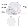 LED felületi lámpatest FLORI kerek, fehér, 22W, semleges fehér (ZM1401)