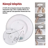 LED felületi lámpatest FLORI kerek, fehér, 22W, semleges fehér (ZM1401)