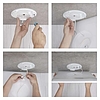 LED felületi lámpatest FLORI négyzet, fehér, 18W, semleges fehér (ZM1402)