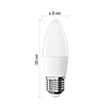 LED izzó Classic gyertya / E27 / 4,2 W (40 W) / 470 lm / Meleg fehér (ZQ4E21)