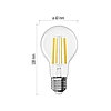 LED izzó Filament A60 / E27 / 10,5 W (100 W) / 1521 lm / Természetes fehér (ZF5D63)