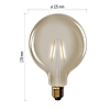 LED izzó Vintage G125 / E27 / 4,5 W (40 W) / 420 lm / Meleg fehér (Z58032)