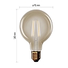 LED izzó Vintage G95 / E27 / 4,5 W (40 W) / 420 lm / Meleg fehér (Z52032)