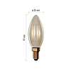 LED izzó Vintage gyertya / E14 / 2,5 W (20 W) / 225 lm / Meleg fehér (Z53012)