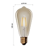 LED izzó Vintage ST64 / E27 / 4,5 W (40 W) / 420 lm / Meleg fehér (Z57032)