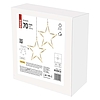 LED karácsonyi fényfüggöny - 7 csillag, 67x125cm, kültéri és beltéri, meleg fehér (DCGW14)