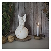 LED kerámia angyal, 29 cm, 2x AA, meleg fehér, időzítő (DCLW33)