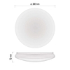 LED mennyezeti lámpatest TIVI, B CLASS, kerek, fehér 12,5W, IP44, Meleg fehér (ZM3418)