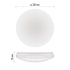 LED mennyezeti lámpatest TIVI, B CLASS, kerek, fehér 8,6W, IP44, Meleg fehér (ZM3416)