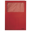 Leitz ablakos mappa pólya nélkül A4 karton piros 160 gr. 39500025