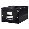 Leitz Click&Store irattároló doboz A4 méretű metálfényű fekete 60440095