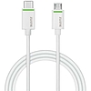 Leitz Complete USB töltő- és adatkábel USB-C - USB-A 3.1 1fm, fehér 63350001
