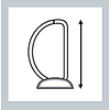 Leitz gyűrűskönyv panorámás A4 Maxi 2 gyűrűs 44 mm "D" gyűrűs fehér 42790001