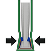 Leitz ImpressBind könyvkötőborító A4 10,5 mm fekete szövethatású felület 71-105 lap 10 db / doboz 73920095