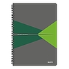 Leitz Office 44960055 spirálfüzet PP borító A4 90 lap vonalas, szürke-zöld