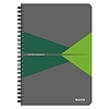 Leitz Office 44980055 spirálfüzet PP borító A5 90 lap kockás szürke-zöld