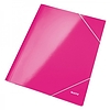 Leitz Wow karton gumis mappa A4 15mm lakkfényű rózsaszín 39820023