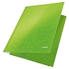 Leitz Wow karton gumis mappa A4 15mm lakkfényű zöld 39820054