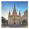Lemeznaptár 2026 REALSYSTEM 300x300mm Barcelona